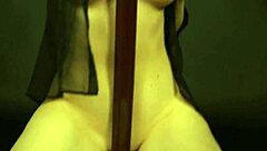 Wow, My Artistic Striptease And Pussy Rubbing With A Picture Frame!