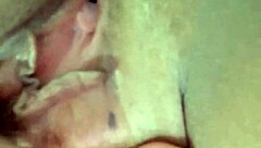 Prostitute shows her wet pussy dripping with cum