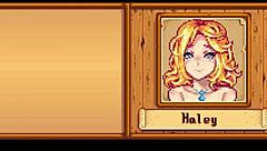 haley gives a blowjob and gets fucked in stardew valley
