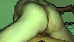 That ebony pussy getting pounded hard by a fat white cock!