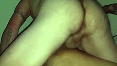 That ebony pussy getting pounded hard by a fat white cock!