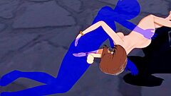 uraraka gives armpitjob and blowjob in my hero academia hentai