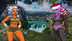 I feel excited cosplaying as an alien girl in Star Wars part 27