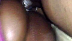 My african bitch with big ass gets dominated hard!