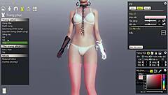 3d hentai solo sex with sexy anime cartoon girl.