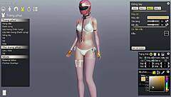 3d hentai solo sex with sexy anime cartoon girl.