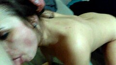 In this amazing scene, the girlfriend delivers a blowjob before anal fucking her friend.