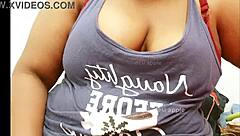 A sexy Indian maid shows off her boobs
