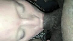 Ann sucks big black cock