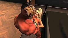 Random acts of interracial anal sex with cougar milf!