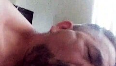 Latino Deepthroats Big Black Shemale Cock with Passionate Ass Play