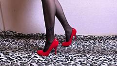 Eva deva shows how to act like a girl with big tits and stockings