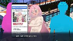 hazuka shiina wandering naked in the game gallery 😄