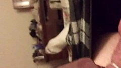 Caught Jerking Off with Stripper Shoes or Ripping Clothes