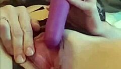 This Spanish blonde milf loves solo play with her toy. Her juicy clit gets all the attention in bed.