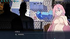 hazuka shiina wandering naked in the game gallery 😄