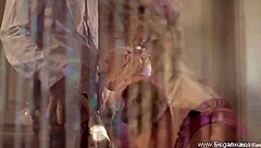 Blonde Fellucia delivers intense blowjob and handjob