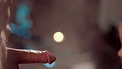 Blonde Fellucia delivers intense blowjob and handjob