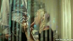 Blonde Fellucia delivers intense blowjob and handjob