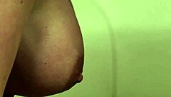 naughty babe takes a massive sperm load on her face. she swallows every last drop!