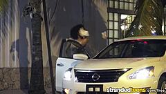 i'm julie kay, stranded teen getting cumshot all over my natural tits