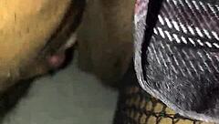 Craving a quick ebony blowjob from a hot couple in POV?