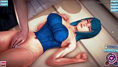 i'm loving this honey select sarutobi yuuki, the 3d blue haired beauty with some errors.