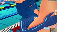 Slimegirl 3D Hentai Gets Wild by the Pool in Steamy Action