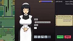 cute girl gets promotion, heads to city for big tits action in imperial gatekeeper part 3!