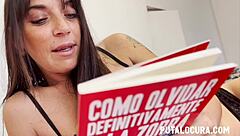 Reading while getting a blowjob and cumshot?