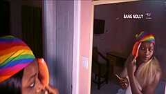 watch oga bang fucking his sexy stepsister with natural tits on their parents bed?