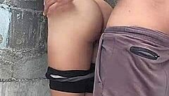 Against The Wall With My Brunette Neighbor