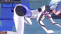 i... i mean, asuka langley gets her anal trained