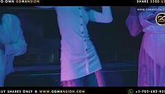 Two very wet blondes lying down at ggmansion