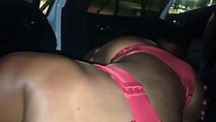 wife on all fours for strangers in dogging, cuckold watching and jerking