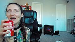 Alternative Whore Bound In Cosplay Masturbates Fiercely!