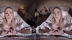 Exploring freedom in a dark VR room.