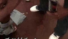 hood bitch gets banged by gangbangers in reality group fuck