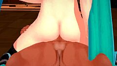Hatsune Miku gets wild in anime sex!
