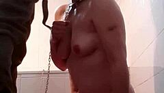 In this 2024 submission session, the slave endures intense bdsm with cum and blowjob