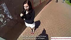 I banged this out-of-town gal hard outside