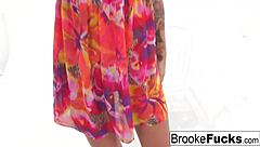 brooke brand gets naughty in her summer dress