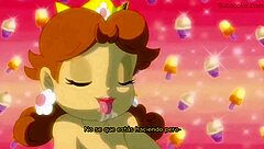 Peach y Daisy getting steamy in sub español, wow! 🔥