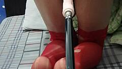 Can Ladyboy Yiyi Handle Intense Anal Machine Action?