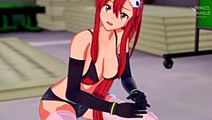 Skinny Babe Yoko Littner Craves Hard Sex In Gurren Lagann!