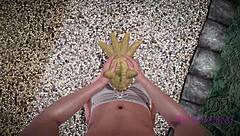 the helpful fox senko-san in maid cosplay costume