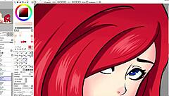 a speed drawing of miss fortune from league of legends in hentai style