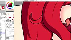 a speed drawing of miss fortune from league of legends in hentai style