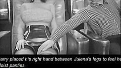 julena's wild 3d ride in stockings and skirt tempts all