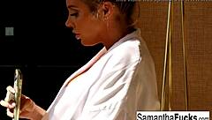 Is Samantha Saint teasing you with her sexy nude body?